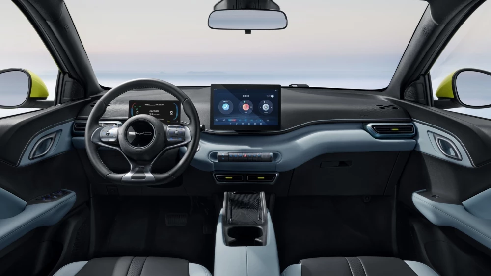 BYD Seagull Dolphin Mini WCOTY Всемирный автомобиль года салон интерьер