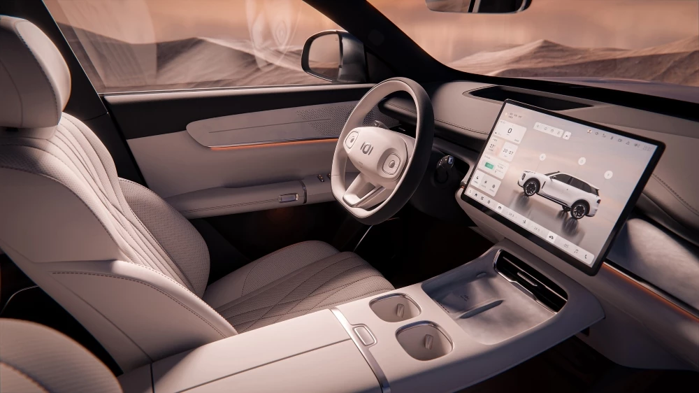 Гибридный кроссовер Changan Qiyuan Q07 салон интерьер