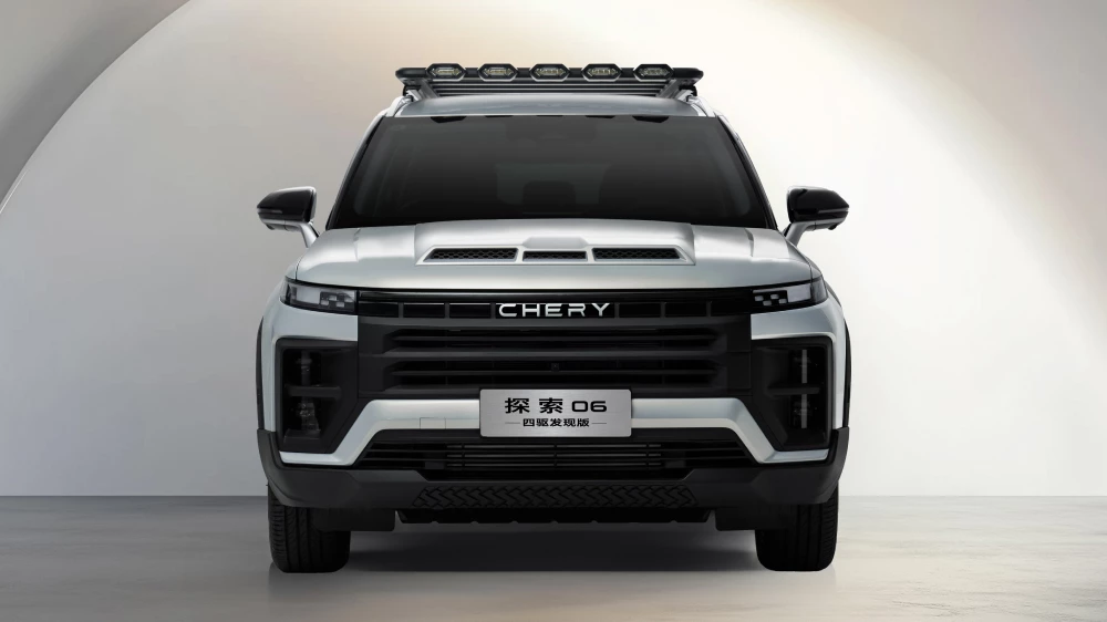 chery explore 06 awd discovery кроссовер спереди серебряный