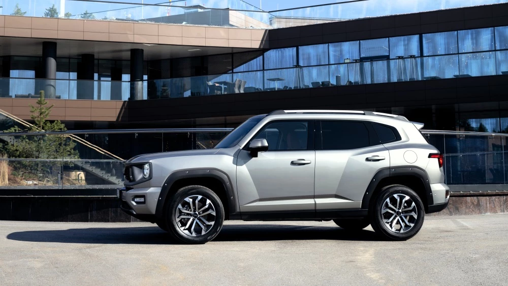 haval h7 сбоку кроссовер серый