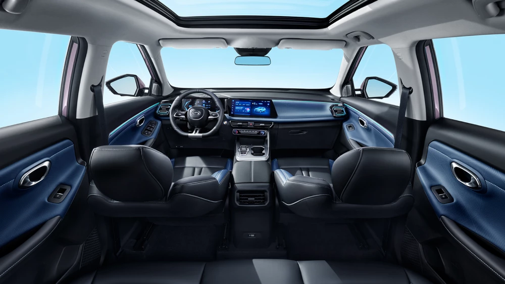 gac gs3 салон синий черный 