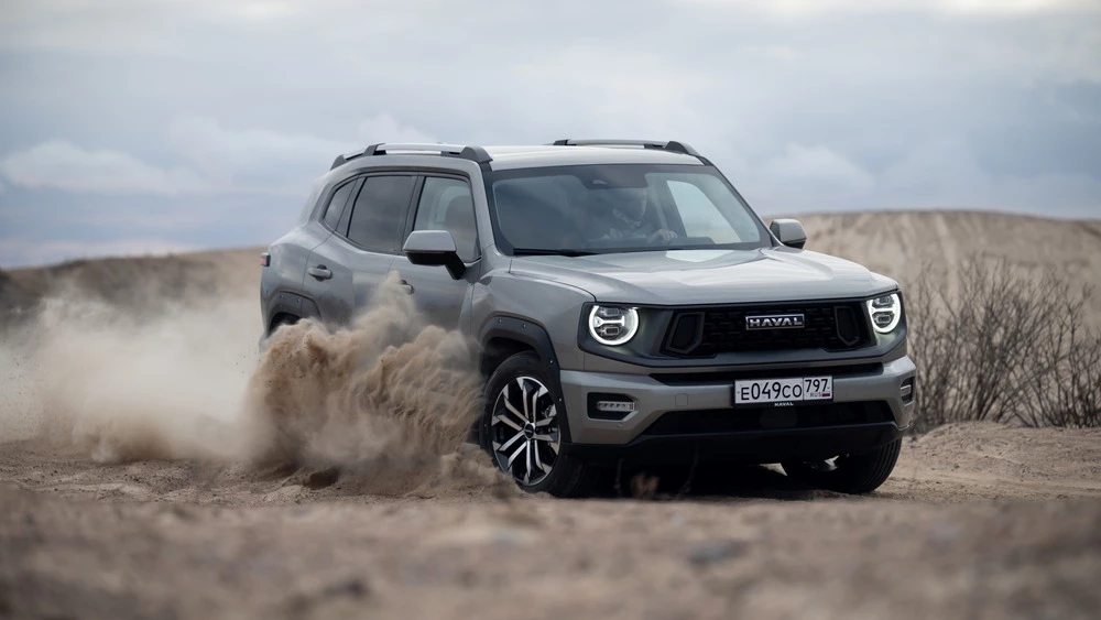 Haval H7 тест сбоку спереди в динамике полный привод бездорожье