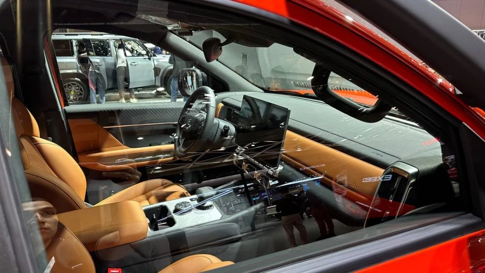 Пикап Jetour Jiexiangzhe салон интерьер Шанхай Шанхайский автосалон 2025