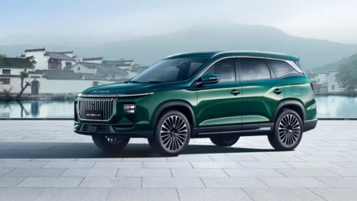 jetour x90 c-dm сбоку спереди зеленый гибридный кроссовер цена китай