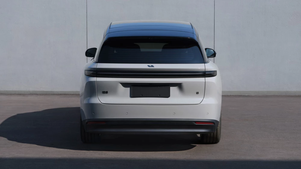 li auto i8 кроссовер электрический сзади серый
