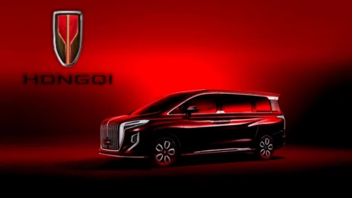 минивэн Hongqi HQ9 сбоку спереди