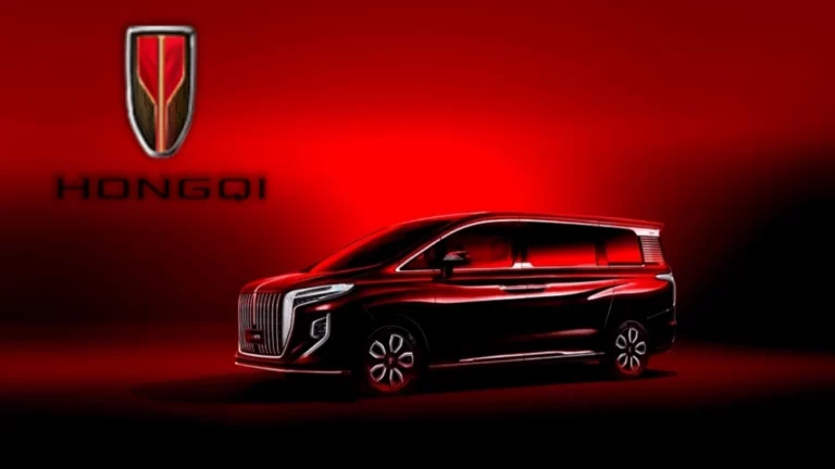 минивэн Hongqi HQ9 сбоку спереди