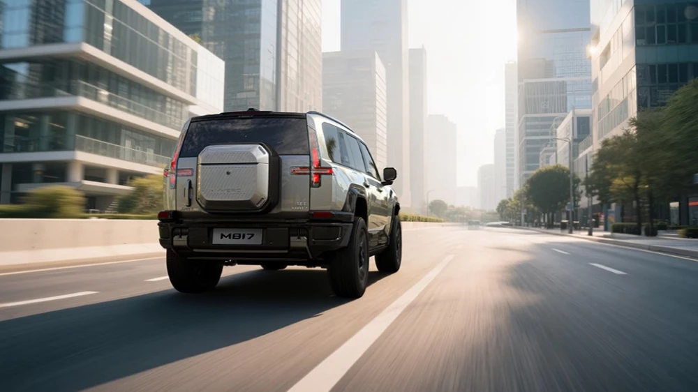 Mengshi M817 сзади сбоку в динамике