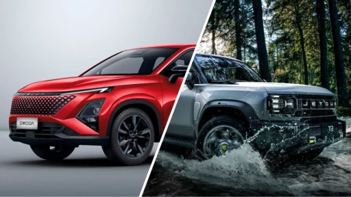 omoda c5 jetour t2 сбоку спереди