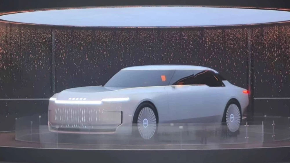 Roewe Pearl концепт седан сбоку спереди Шанхайский автосалон Шанхай 2025