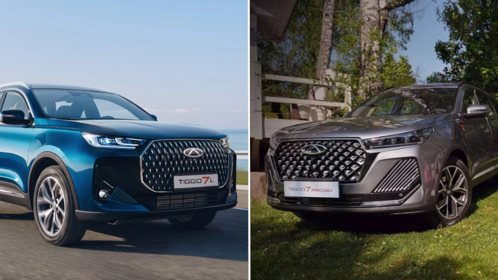 Chery Tiggo 7L Tiggo 7 Pro Max в России сбоку спереди