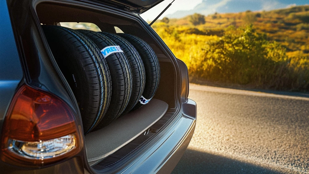 Больше, чем просто шина. Почему Viatti Strada 2 становятся популярными в России шины Viatti Strada 2 в багажнике смена колес