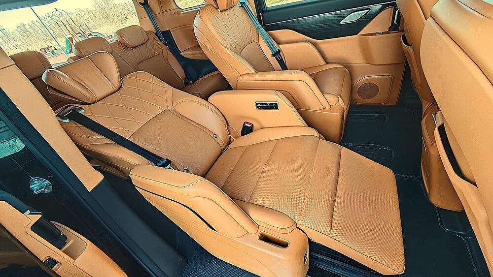 wey 80 тест салон интерьер кресла второй ряд оттоманка