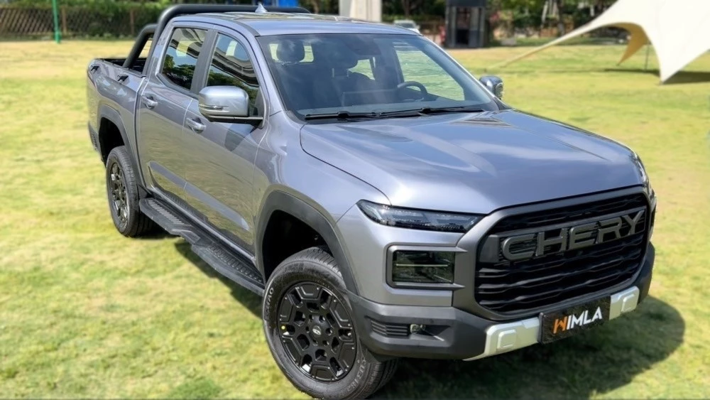 пикап Chery Himla спереди сбоку презентация для СМИ