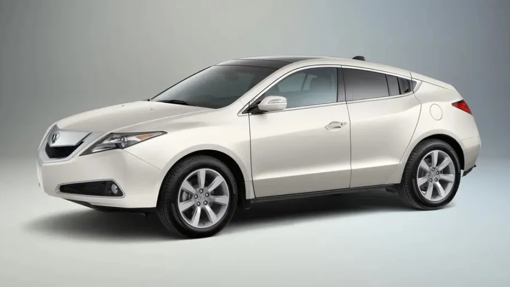 acura zdx купе-кроссовер сбоку спереди белый