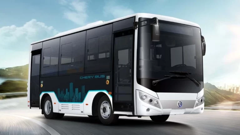электробус Chery спереди сбоку