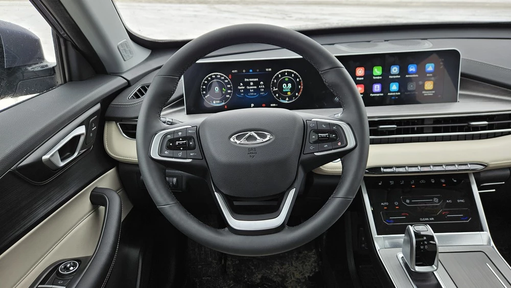 Chery Tiggo 4 тест салон интерьер руль рулевое колесо