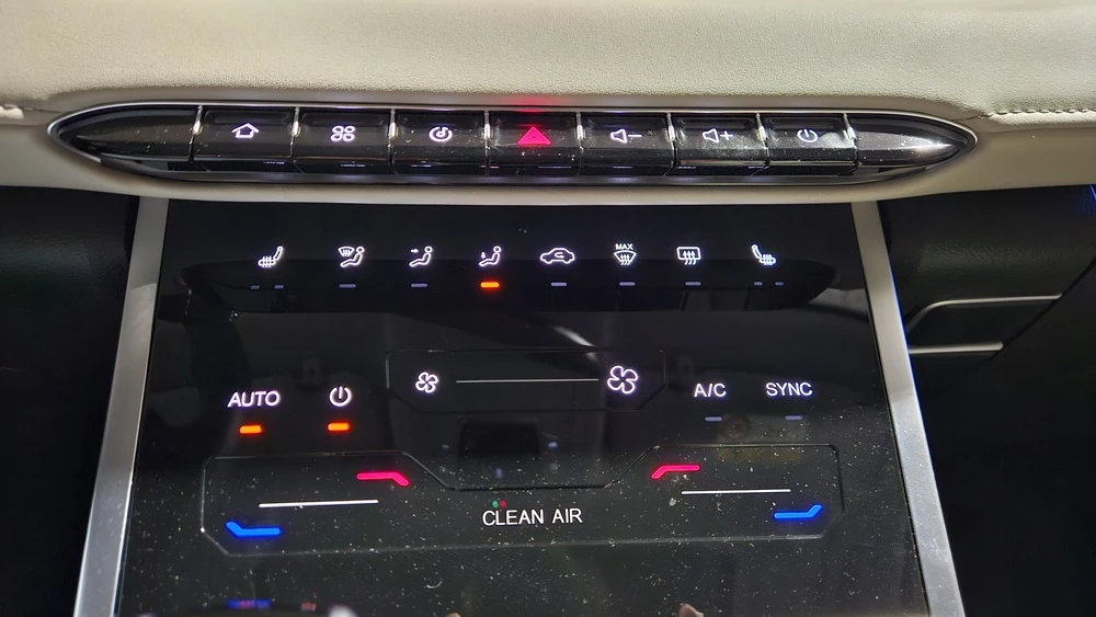 Chery Tiggo 4 тест салон интерьер управление клима-контроль сенсор клавиши