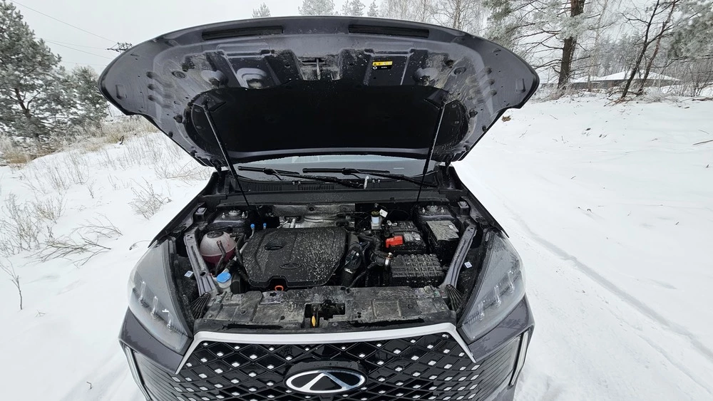 Chery Tiggo 4 тест капот мотор двигатель