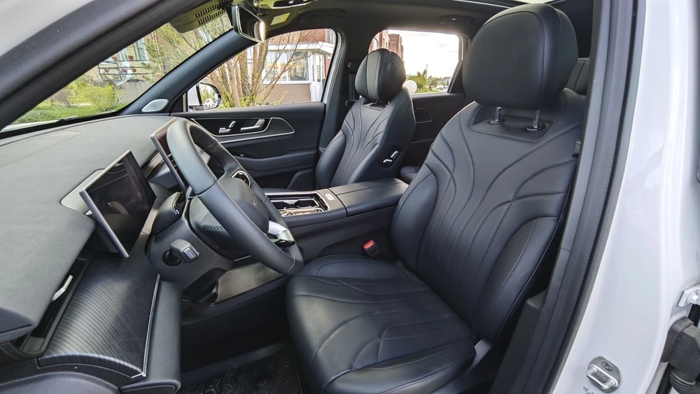 chery tiggo 9 тест мишина салон интерьер сиденья первый ряд