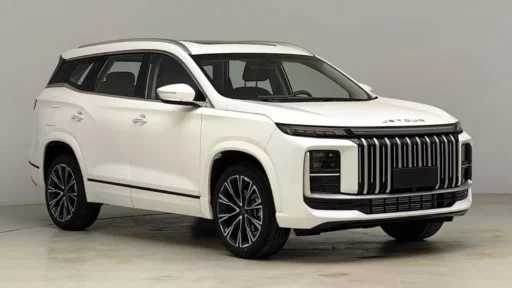 обновленный кроссовер Jetour X90 Pro спереди сбоку
