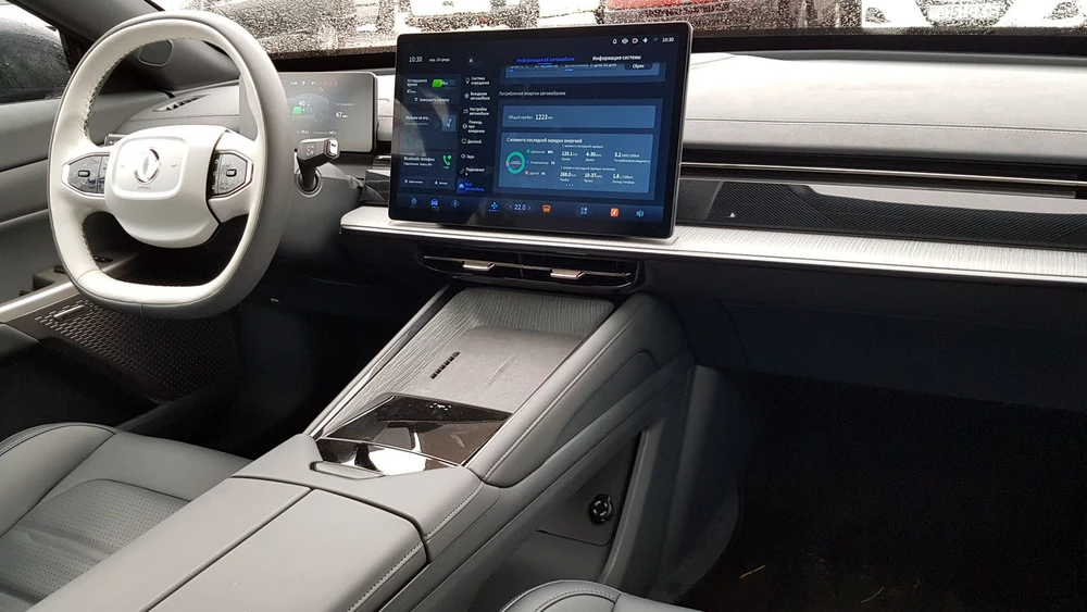 Dongfeng eπ007 1200 EVR тест салон интерьер багажник