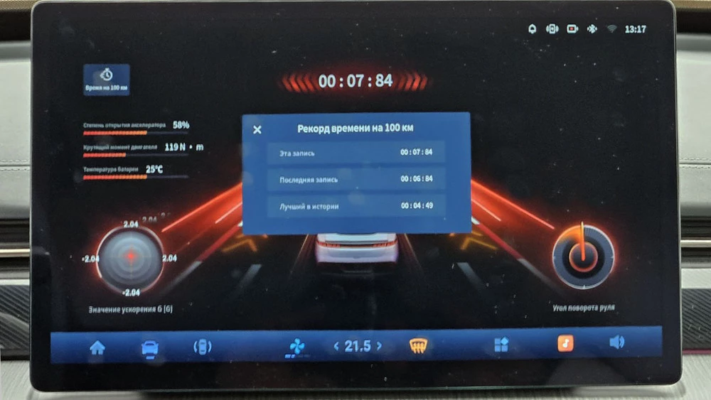 Dongfeng eπ007 1200 EVR тест салон центральный монитор мультимедиа медиасистема