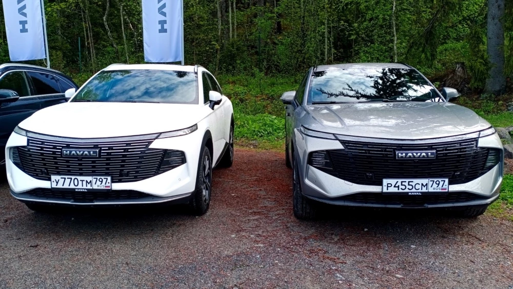 Haval F7x тест серый белый спереди