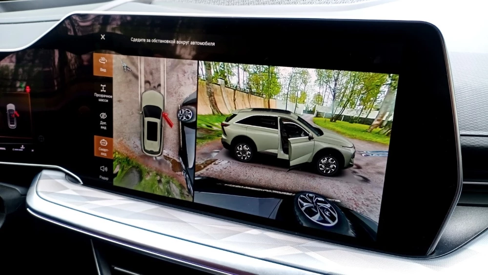 Haval F7x тест салон интерьер мультимедиа медиасистема камера кругового обзора
