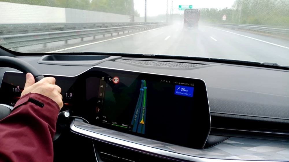 Haval F7x тест салон интерьер мультимедиа медиасистема навигатор