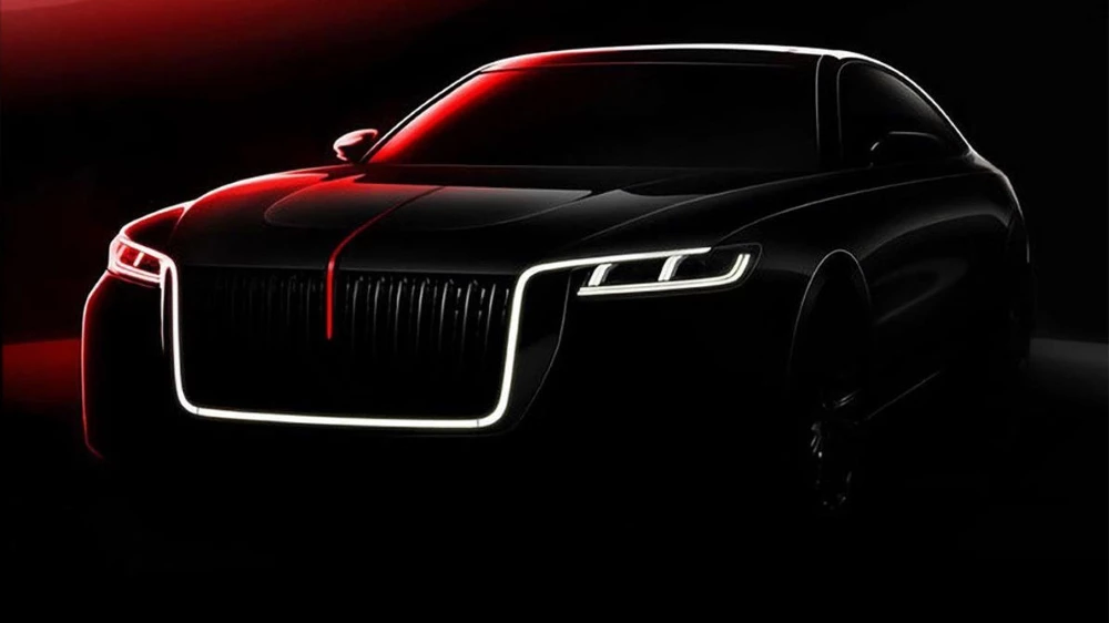 Hongqi седан дизайн Тейлор эскиз тизер