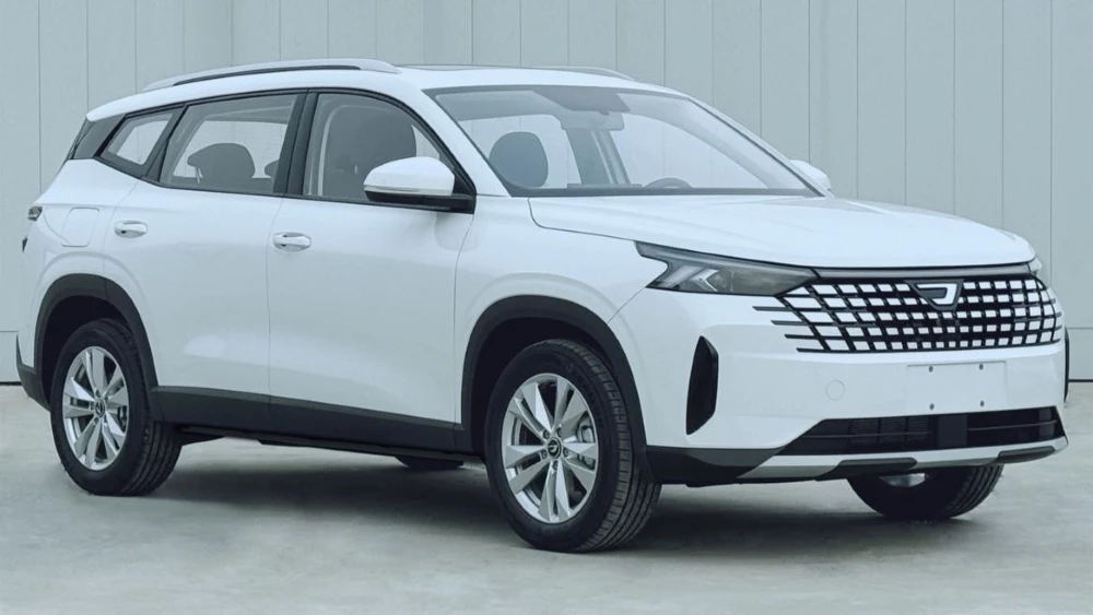 В стиле Changan или Lada? Jetta готовит флагманский кроссовер VS8 к дебюту Кроссовер Jetta VS8 сбоку спереди