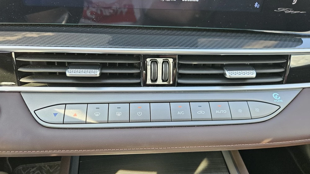 Chery Tiggo 7L салон интерьер кнопки климат-контроль