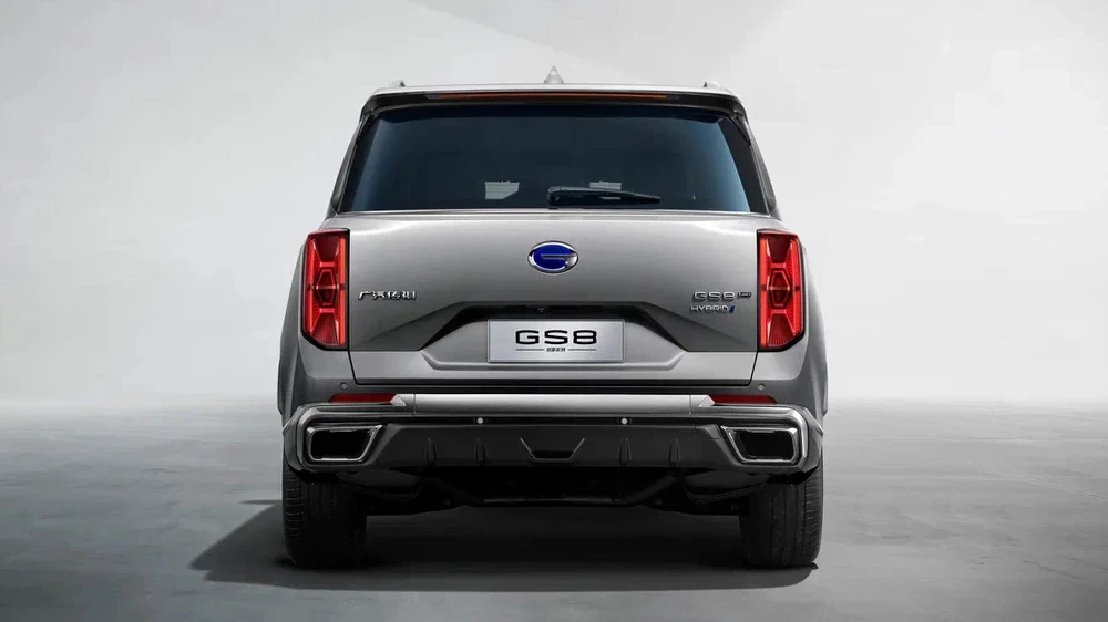 gac gs8 dragon сзади серебряный серый кроссовер гибридный