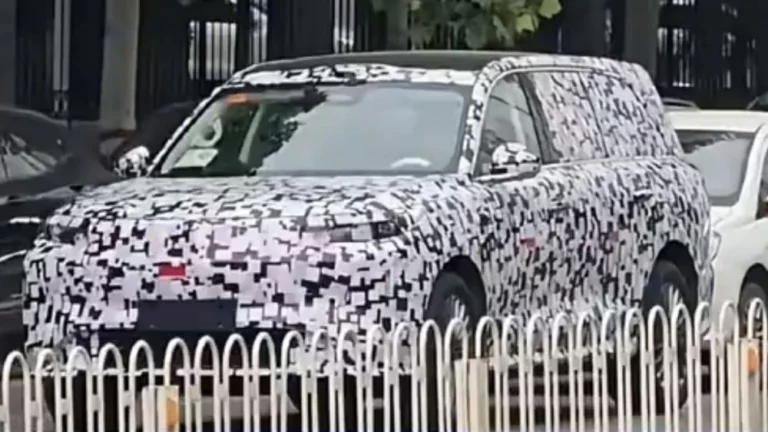 флагманский кроссовер wey 09 gwm great wall motor сбоку спереди заметили во время тестов