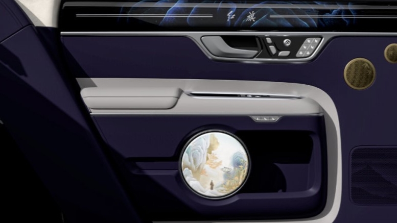 Седан Hongqi Guoli Golden Sunflower салон интерьер элементы декора