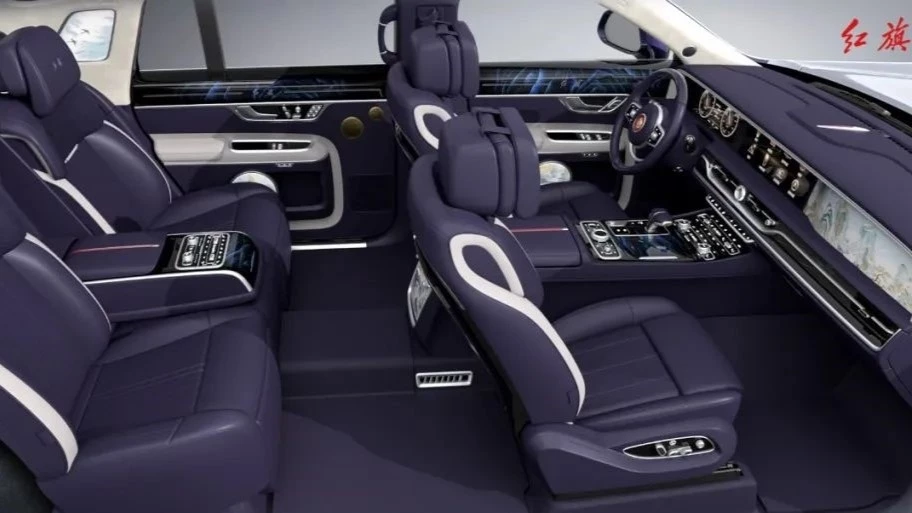 Седан Hongqi Guoli Golden Sunflower салон интерьер