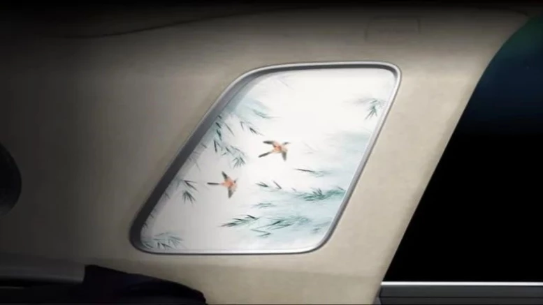 Седан Hongqi Guoli Golden Sunflower салон интерьер элементы декора