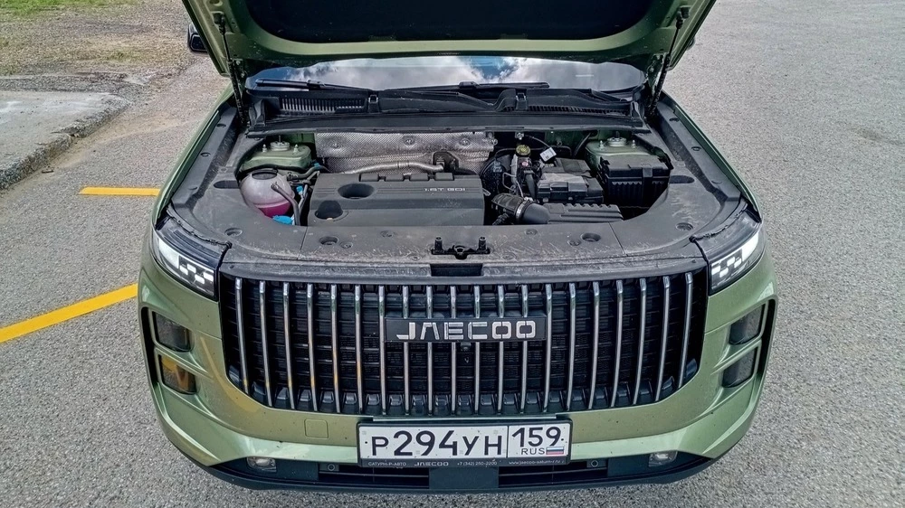 jaecoo j7 тест двигатель мотор капот открыт