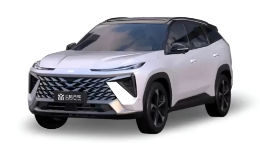 knewstar 002 кроссовер сбоку спереди белый geely atlas цена