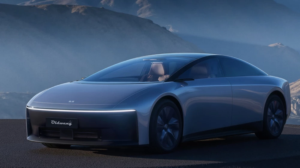 li auto седан рендерное изображение сбоку спереди электрический