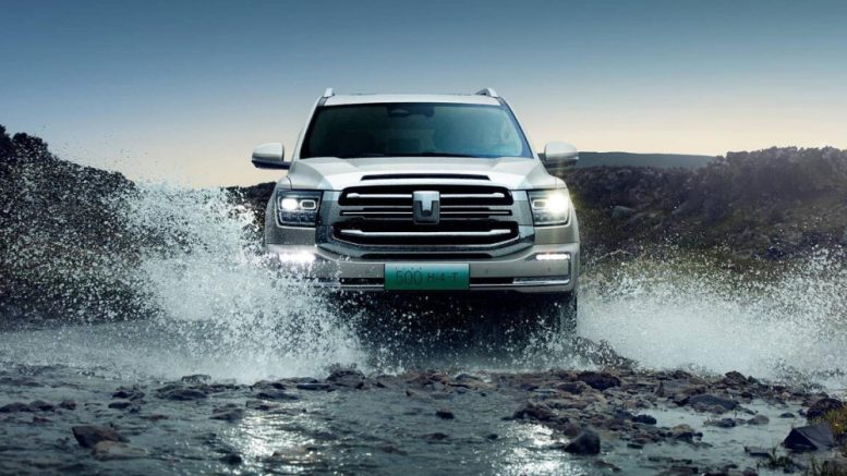 tank 500 подзаряжаемый гибриды phev plug-in hybrid спереди серебряный