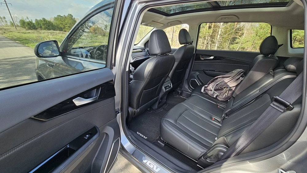 VGV U70 Pro тест салон интерьер второй ряд сиденья