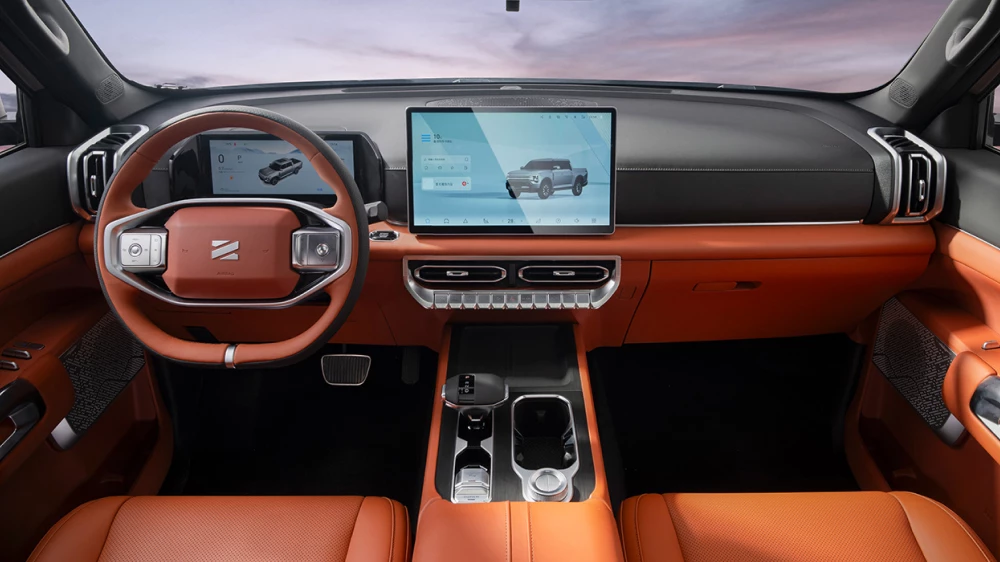 zhengzhou nissan z9 dongfeng z9 oting z9 пикап получил оттс для еаэс салон рыжий оранжевый