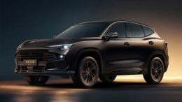 Обновленный кроссовер jetour dashing 2026 сбоку спереди Black Samurai