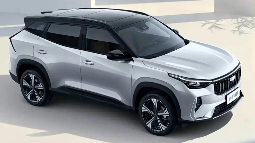 Обновленный кроссовер Geely Cityray сбоку спереди