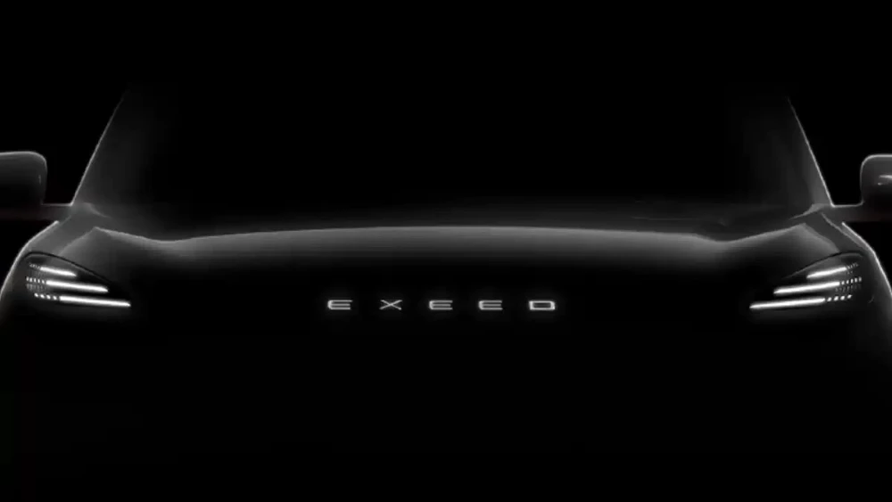 Exeed Exlantix E05 кроссовер спереди тизер