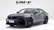 лифтбек Changan Uni-V спереди сбоку новое поколение