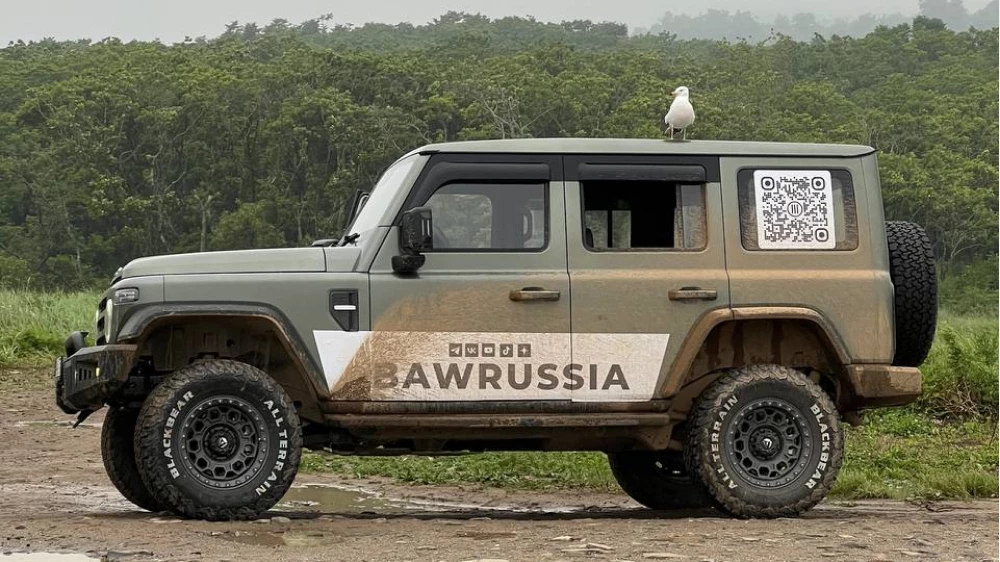 baw 212 baw russia внедорожник зеленый сбоку автопробег рамный