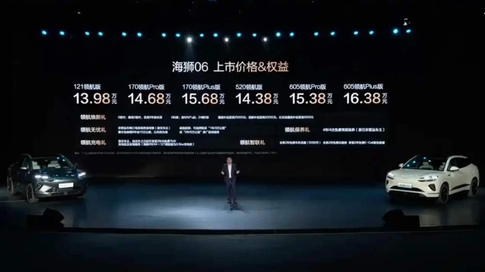 Цены и комплектации BYD Sealion 06